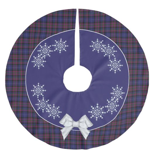 Elegant Pride of Scotland Pset Tree Skirt Kerstboom Rok (Voorkant)