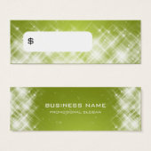 Elegant Prijs Label Glamoureuze Sparks Limoen Mini Visitekaartjes (Voorkant /achterkant)