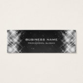 Elegant Prijs Label Glamoureuze Sparks Zwart Mini Visitekaartjes (Achterkant)