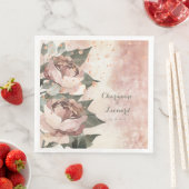 Elegant Prince Jardinier Pink Rose Gold Wedding Servet (Insitu)