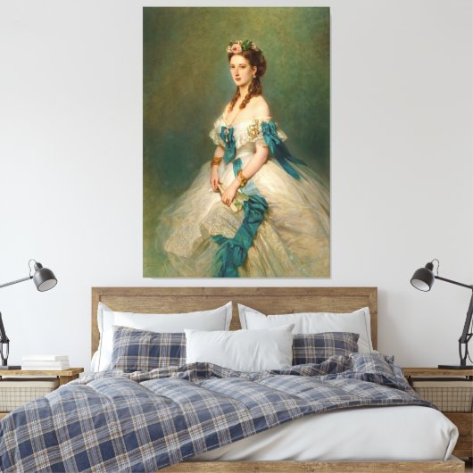 Elegant Princess Alexandra Portrait Canvas Afdruk (Insitu (Slaapkamer))