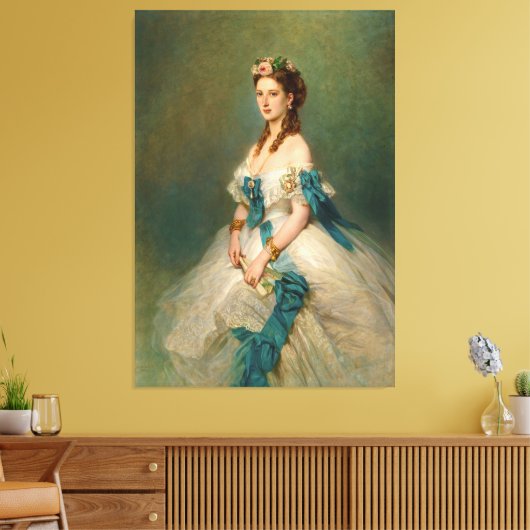 Elegant Princess Alexandra Portrait Canvas Afdruk (Insitu (Woonkamer))