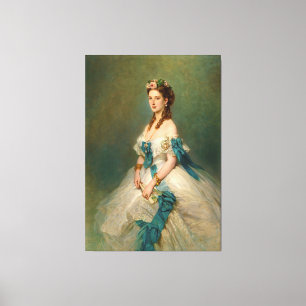 Elegant Princess Alexandra  Portrait Canvas Afdruk