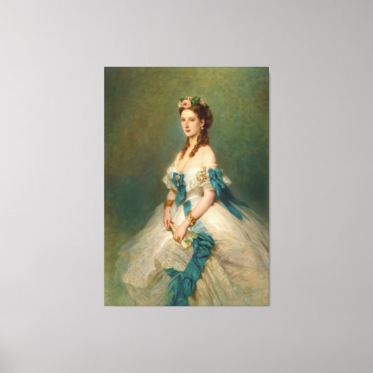Elegant Princess Alexandra Portrait Canvas Afdruk (Voorkant)