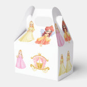 Elegant Princess Birthday Celebration Bedankdoosjes (Achterkant)