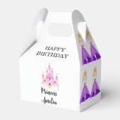 Elegant Princess Birthday Celebration Bedankdoosjes (Voorkant Zijde)