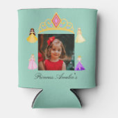 Elegant Princess Birthday Celebration Blikjeskoeler (Voorkant)