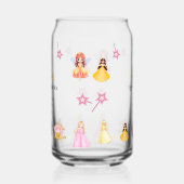 Elegant Princess Birthday Celebration Blikvorm Glas (Rechts)