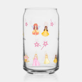 Elegant Princess Birthday Celebration Blikvorm Glas (Links)