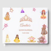 Elegant Princess Birthday Celebration Gastenboek (Voorkant)