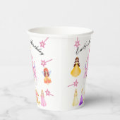 Elegant Princess Birthday Celebration Papieren Bekers (Rechts)