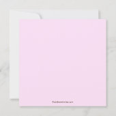 Elegant  Princess Birthday Party Invitation Kaart (Achterkant)