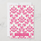 Elegant Princess Birthday Party Kaart (Achterkant)