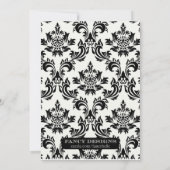 Elegant Princess Birthday Party Kaart (Achterkant)