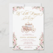 Elegant Princess Blush Roze Baby shower Kaart (Voorkant)