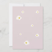 Elegant Princess Dress Pink White Daisies Sweet 16 Kaart (Achterkant)