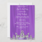 Elegant Princess Ethnic Baby Sip & See Kaart (Achterkant)