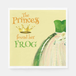 Elegant Princess Frog Vrijgezellenfeest Hartelijk  Servet