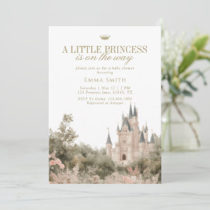 Elegant Princess Kasteel Baby Shower Royal Kaart
