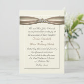 Elegant Princess Wedding Invitation Kaart (Staand voorkant)