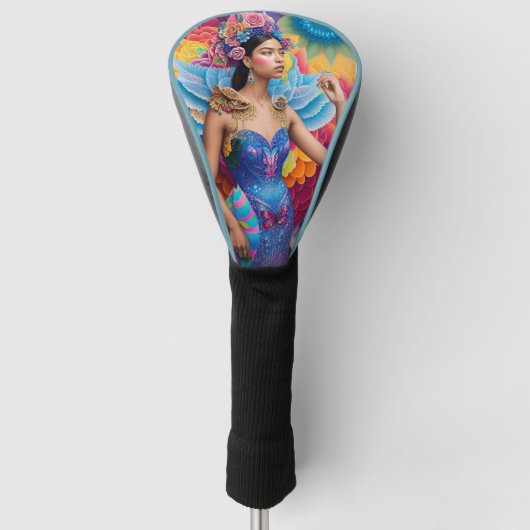 Elegant princess with wings  golfheadcover (Voorkant)