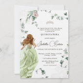 Elegant Prinses Sprookje | Quinceañera 15e Kaart (Voorkant)