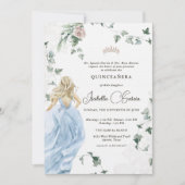 Elegant Prinses Sprookje | Quinceañera 15e Kaart (Voorkant)