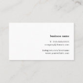 Elegant Printed Kraft White Geometric Consultant Visitekaartje (Achterkant)