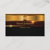 Elegant procureur bij Law Black/Gold Visitekaartje (Voorkant)