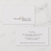 Elegant-procureur bij wet Eenvoudige van-witte kaa Visitekaartje (Voorkant / Achterkant)