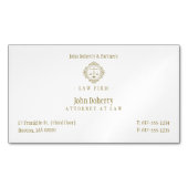 Elegant procureur bij wet | Wettelijke vennootscha Magnetisch Visitekaartje (Voorkant)