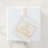 Elegant procureur Dank u Folie Briefkaart Bedankjes Labels (Met doos)