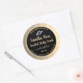 Elegant Product Verpakking Goud en Zwart Etiketten (Envelop)