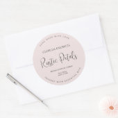 Elegant productetiket Sticker Roze (Envelop)