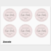 Elegant productetiket Sticker Roze (Vel)