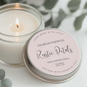 Elegant productetiket Sticker Roze