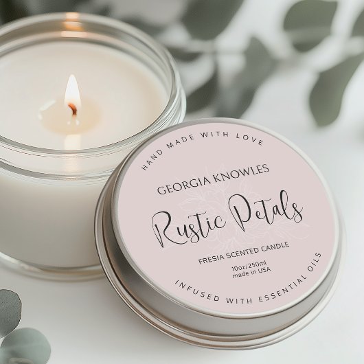 Elegant productetiket Sticker Roze