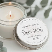 Elegant productetiket Sticker Wit