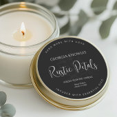 Elegant productetiket Sticker zwart-wit