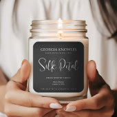 Elegant productetiket Sticker zwart-wit