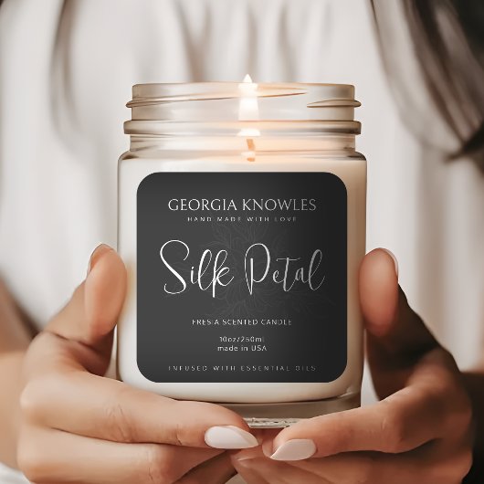 Elegant productetiket Sticker zwart-wit