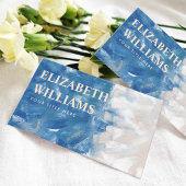 Elegant Professional Abstracte Oceaan Visitekaartje