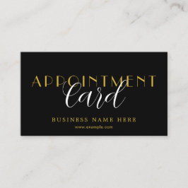 Elegant Professional Appointment Card Design Afsprakenkaartje