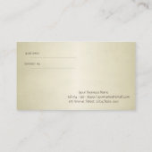 Elegant Professional, Blue Lotus Aanbevelingskaartje (Achterkant)