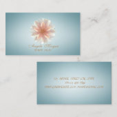 Elegant Professional Chic Lotus Beauty Salon Visitekaartje (Voorkant / Achterkant)