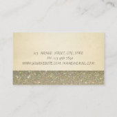 Elegant Professional Chic Luxury, Glitter Lace Visitekaartje (Achterkant)