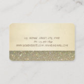 Elegant Professional Chic Luxury, Glittery, Dress Visitekaartje (Achterkant)