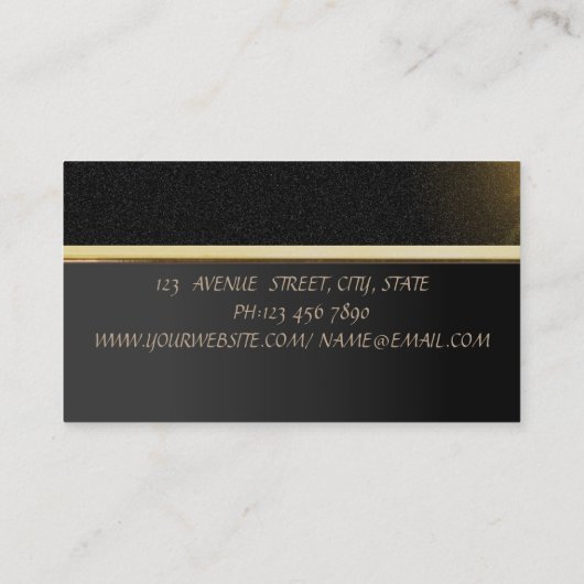 Elegant Professional Chic Luxury Lips Visitekaartje (Achterkant)