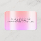 Elegant Professional Circles Glitter Cupcake Visitekaartje (Achterkant)