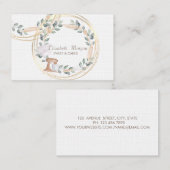 Elegant Professional Circles Mixer Cake Floral Visitekaartje (Voorkant / Achterkant)